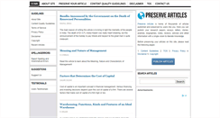 Desktop Screenshot of preservearticles.com